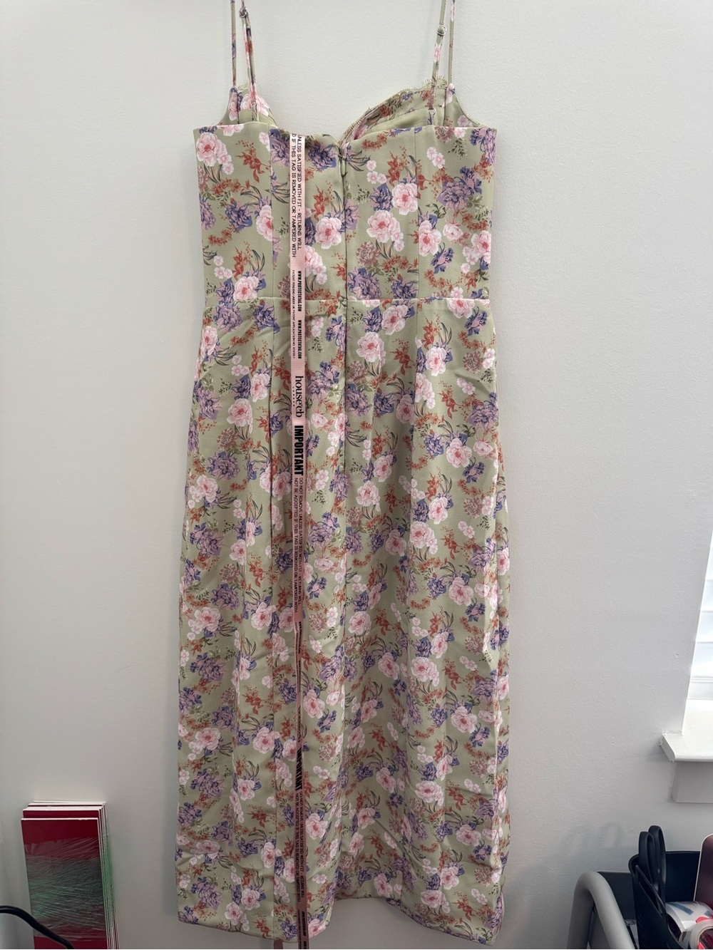 House of Cb NWT Charlotte Peony Print Midi Sundress - Picture 9 of 12